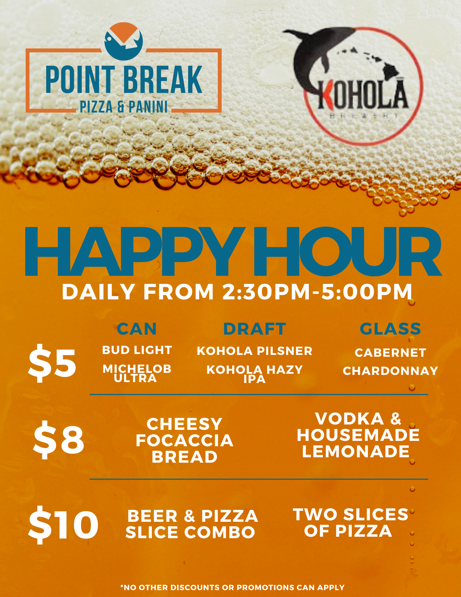 Deals And Promotions | Point Break Pizza & Panini